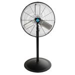 Tornado 24 Inch High Velocity Oscillating Metal Pedestal Fan Commercial, Industrial Use 3 Speed 7600 CFM 1/4 HP 6.6 FT Cord UL Safety Listed