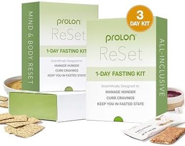 ProLon 3 Day Reset Fasting Kit | Fasting Program for Women & Men | Developed to Not Break a Fast | Low Calorie Pre Made Meals & Snacks | Plant Based Food for Diet Support | 3 Day Kit