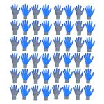 7Shield Multipurpose Anti Cut Polyester & Nylon, PU Nitrile Coating Work Safety Gloves, Hand & Fingers, Welding, Mechanical, Construction, Agriculture & Gardening – Heavy Duty (24 Pairs Blue Grey)