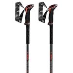 LEKI Makalu poles, bright red-black-dk anthracite, 110-145 cm