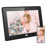 KODAK 10.1 Inch WiFi Digital Picture Frame, IPS Touch Screen HD Display with 16GB Storage, Share Video Clips and Photos Instantly Via E-Mail or App, Effortless to Set up - Black