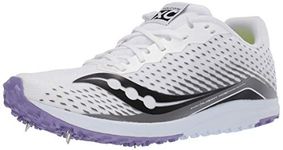 Saucony Women's Kilkenny Xc 8 Track & Field Running Shoe, White/Purple, 10.5 M US