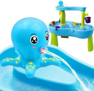 Intoypad Water Table Pump, Octopus Battery Powered Water Pump for Water Table 3 Hours Non-Stop Fun Summer Outdoor Water Toys Outside Water Play Table Accessories for Toddlers Kids (Blue)