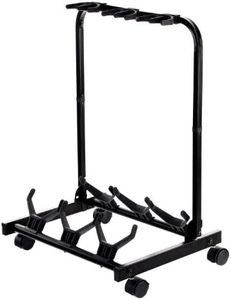 Rocktile Multistand Stand de 3 Guitares avec roulettes pour guitares E/A