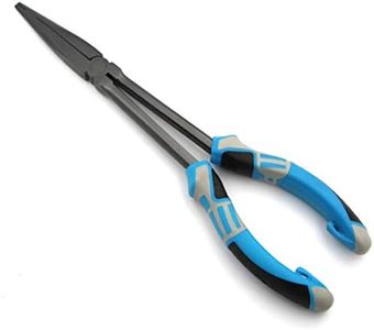 CRAZY SHARK Long Nose Fishing Pliers Hook Remover Tools 11 Inches (Blue)