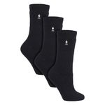 HEAT HOLDERS - 3 Pack Multipack Ladies Insulated Thermal Socks for Winter, Size 5-9, Black, 5-9