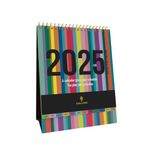 Collins Edge Rainbow 2025 Desk Calendar - Lifestyle Planner and Organiser for Office, Work, Personal and Home - January to December 2025 Diary - Weekly - - EDDC-25