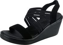 Skechers Women's Rumble ON Day Flirt Sandal, Black, 4 UK