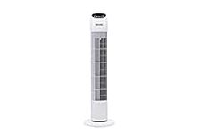 Devola Tower Fan with Remote Control 33-Inch | Quiet Cooling Fan, Oscillating & Standing Silent Electric Floor Fan for Bedrooms, Home & Office | 3 Speeds, 3 Modes, 12H Timer - DV33TFWH (White)