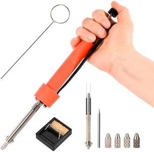 KeenWise 30W Solder Sucker Desoldering Gun Tool, Dual-Use Electric Desoldering Iron with Multiple Nozzles, High-Temp Heatproof Handle, Portable Desoldering Tool for Precision Solder Removal (EDS-91)