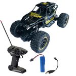 Kids Bubble Metal Body Remote Control Rock Crawler Car | High Speed 1:18 RC Car Toys for Boys 2WD Off Road Vehicle Toy Cars for Kids Monster Truck Rock Climbing Car Toy for Kids (Black)