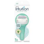 Schick Intuition Naturals Sensitive Care Womens Razor with Aloe, Includes 2 Womens Razor Refills