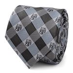 Cufflinks Inc. Boba Fett Blue Plaid Mens Tie, Blue