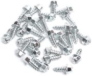 Raprance Wading Boot Studs, 30-Pcs Steel Hex Head Cleats, Cross Screw Design for Rubber and Felt Soles