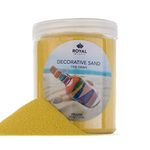 Royal Imports Decorative Beach Sand for Vase Filler, Wedding, Home Decor, Arts & Crafts, Fire Pit, Fireplace, Sandbox, Pet Tank Habitat - 4.5 LBS, Yellow