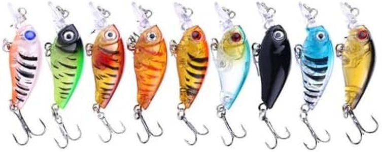 9PCS Fishing Lures for Bream Bass Trout Redfin Perch Cod Flathead Whiting Tackle