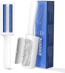 ACE2ACE Mini Pet Hair Remover Roller for Clothes, Reusable Lint Roller Remover Brush, Cat Dog Hair Removal Roller, Pick Pet Hairs from Sofa, Bedding, Furniture, Carpet, Cothes, Cat Tree, Mini White