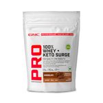 GNC 100% Whey + Keto Surge | India’s First Fat-Burning Whey | 24g Protein | 180mg L-Carnitine, 36mg CLA for Lean Muscle & Fat Burn | Zero Added Sugar | Gluten-Free | Chocolate Flavor | 1lbs