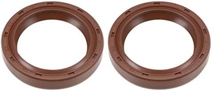 uxcell Oil Seal 30mm Inner Dia 40mm OD 7mm Thick Fluorine Rubber Double Lip Seals 2Pcs