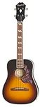 Epiphone Hummingbird Tenor Uke Acoustic Electric, Tobacco Sunburst with Gig Bag