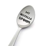 My Nutella Spoon-8 Inch Spoon designed for Nutella Lover-present under $10- Presents for Him/Presents for Her-Perfect Present for a Sweet Tooth-Crafted by LYF Collection