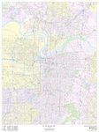 Kansas City, Missouri Inner Metro - Portrait - 36" x 48" Matte Plastic Wall Map