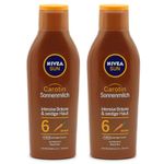 Nivea Sun Carotene SPF 6 Sun Milk, 2 Pack (2 x 200 ml)