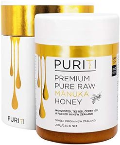 PURITI Manuka Honey UMF 15+ / MGO 550+ | 100% Pure Genuine Raw Manuka Honey | 250g | Harvested, Tested, Certified and Packed in New Zealand