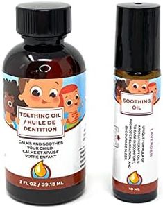 Punkin Butt Baby Teething Oil (2 Oz) and Lavender Soothing Oil (10 ml) Bundle for Sore Gum Relief and to Promote Relaxation and Sleep | All Natural, Organic, Safe for Infants, Chemical-Free