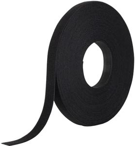 VELCRO Brand ONE_WRAP Tape ¾ x 25 Yard Double Sided Self Gripping Roll, 189645, Black