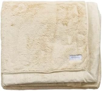 SARANONI Oversized Super Soft Comfy Lush Adult Extra Large Blanket, (Ivory, 60" x 80")
