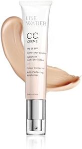 Lise Watier CC Crème Colour Corrector Multi-Perfecting Moisturizer SPF 25, Porcelaine, Hydrating Lightweight Texture, Self-Adjusting Pigments, All Skin Types, 40 mL