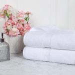 Superior Egyptian Cotton Bath Sheet Towels, Luxury, Large, Soft, Extra Absorbent, Quick Dry Towel Set for Body, Shower, Bathroom, Home Essentials, Decor, Pool, Spa, 2 Pieces, White