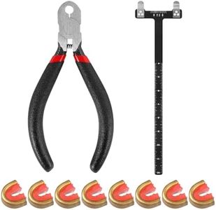 Palwin Juego De Alicates con Forma De T para Arco, Regla de Arco en Forma de T, Alicates para Cuerda de Arco con 8 Archery Nocking Points para Arco Compuesto y Arco Recurvado