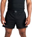 Sanabul Model Zero MMA Shorts for Men | Boxing Fight Grappling Muay Thai Kickboxing Jiu Jitsu BJJ Shorts | Men No Gi Shorts | Black/Charcoal, Medium - 5" Inseam