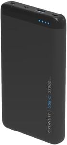 Cygnett ChargeUp Pro 27000mAh 72W USB-C Power Bank - Black - Battery Pack, Portable Charger