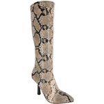 BCBGeneration Women's ISRA Knee High Boot, Natural Snake, 6.5