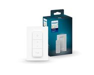 Philips Hue Dimmer Switch for Smart Lights (Requires Hue Hub) Installation-Free, Smart Home, Smart Lighting, Exclusively for Philips Hue Smart Bulbs, White