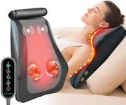 Snailax Back Massager for Back Pain Deep Tissue, Shiatsu Lower Back Neck Massager with Heat, 3D Kneading Massage Pillow for Back Neck Shoulder Legs, Christmas Gifts for Mom, Dad, Women