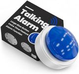 Talking Clock for Blind Elderly with English Voice & Alarm – Easy-to-Use Voice Announced Time & Date Talking Watches for the Blind | Big Button Interface, High/Low Volume, Gift for Elderly Loved Ones