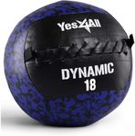 Yes4All Wall Ball, Wall Balls for Exercise, Weighted Ball, Medicine Ball and Full Body Dynamic Exercises, 6lbs - 30lbs