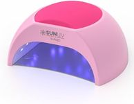 SUNUV SUN2C 48W UV Light for Nails,UV LED Nail Lamp with 4 Timer Settings,LED Nail Light Compatible with All Gel Types, Quick Drying Nail Dryer Pink