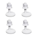 2 Pair Toilet Lid Screw Plastic Toilet Cover Hinge Bolt White Toilet Seat Repair Fitting Toilet Repair Kits for Toilet Seat Repair