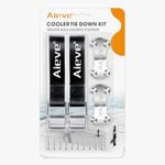 AIEVE Cooler Tie Down Kit for Yeti Tundra Coolers,Secure Yeti Coolers to Boat,Deck,Truck Bed,Trailer and Prevent from Slipping