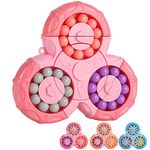 SUOXU Magic Bean Rotating Cube -Creative Finger Cube jigsaw Puzzle Toy,Handheld Spinner Decompression Toy Magic Cube Ball Game,Gift for Kids age 3 Above Birthday Stocking Fillers