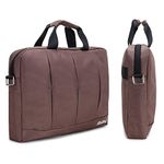 SHIBUI 15.6 Inch Laptop Shoulder Bag,Classic Lightweight Slim Portable Laptop Messenger Sleeve Case for Work/Travel,Fits 15-15.6 Inches Laptop/Notebook/MacBook/Ultrabook Computer,(Brown 1000DY)