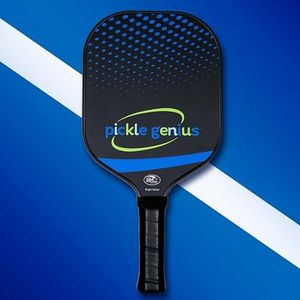 Pickle Genius Pickleball Paddle-100% Raw Carbon Fiber Pickleball Racket with 13mm Polypropylene Honeycomb Core for Maximum Power, Grit Finish, and Perfect Spin. USAPA Approved Pickleball Paddles