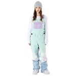 Women and Mens Snow Bibs Adjustable Overalls Pants Snowboard Bib Hiking Climbing Insulated Ski Pants(BHLv,XS)