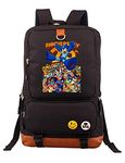 WANHONGYUE Rockman Megaman Animation Laptop Backpack High School Book Bag College Students Rucksack Black /7