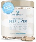 WONDERCOW Beef Liver Capsules Grass Fed Supplement - Desiccated & Natural Source of Protein, Iron, Vitamins A & B- Boosts Energy and Immunity | USA Grown, Non-GMO, Gluten Free